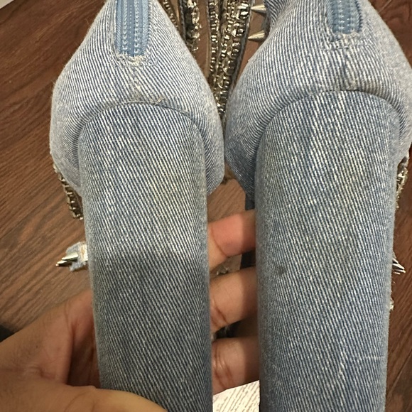 Jennifer Le denim razor heels - Picture 4 of 4